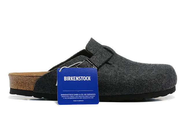 Birkenstock Arizona Sabots en feutre gris foncé 6