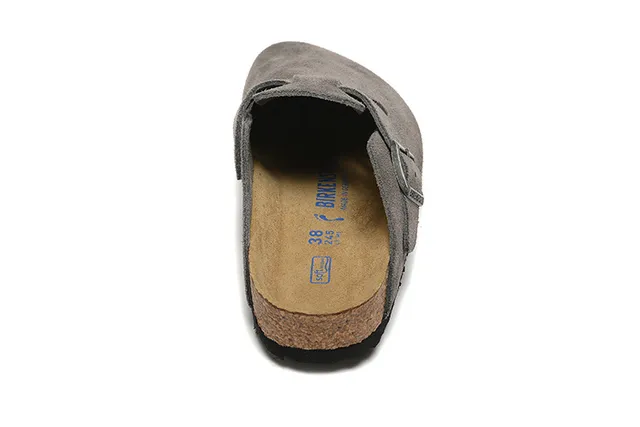 Birkenstock Arizona Zueco Cinza de Camurça 4