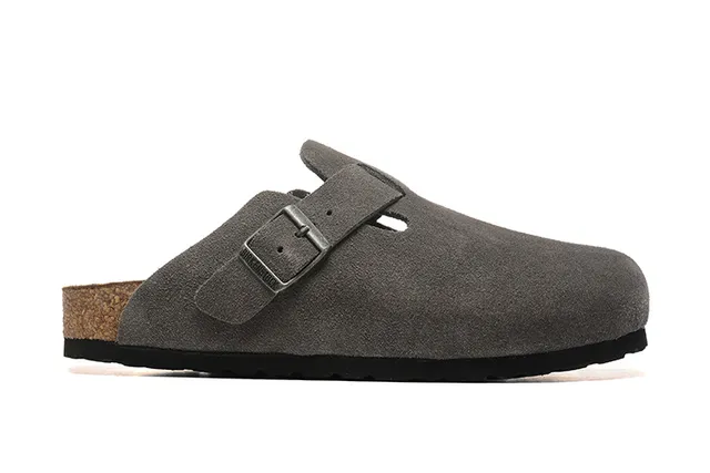 Birkenstock Arizona Zueco Cinza de Camurça 6