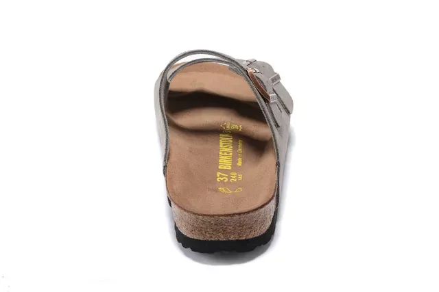 Birkenstock Arizona Gray Suede Two-Strap Casual Sandals 3