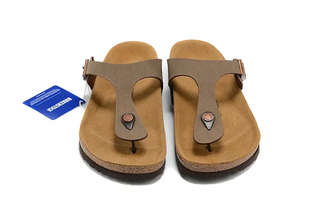 Birkenstock Arizona Sandales Casual en Cuir Olive-Marron 3
