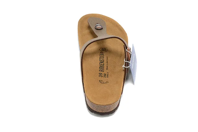 Birkenstock Arizona Sandales Casual en Cuir Olive-Marron 5