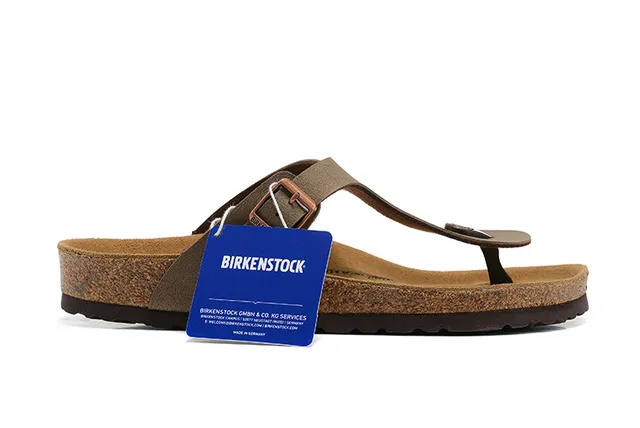 Birkenstock Arizona Sandales Casual en Cuir Olive-Marron 6