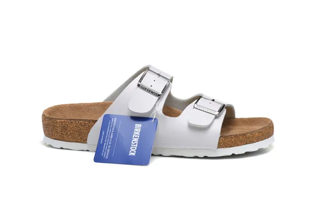 Birkenstock Arizona sandales casual blanches 2