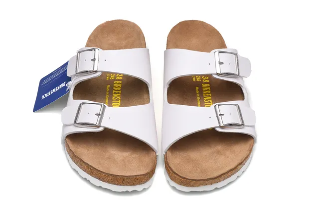 Birkenstock Arizona sandales casual blanches 3