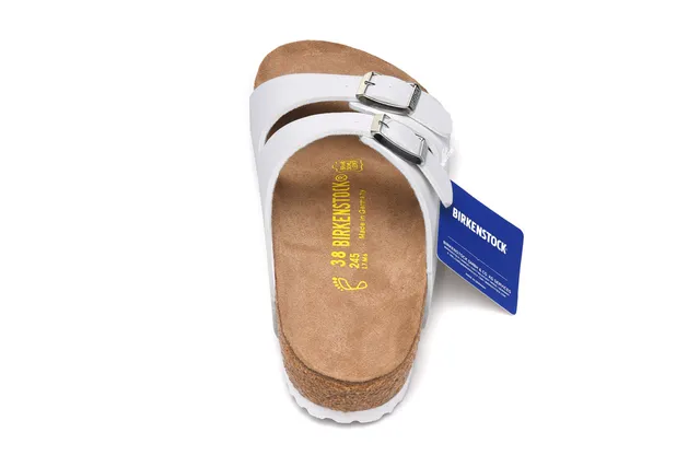 Birkenstock Arizona sandales casual blanches 5