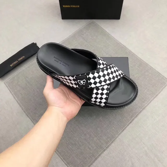 Bottega Veneta Andiamo Sandales Casuales à Damier à Brides Croisées 2