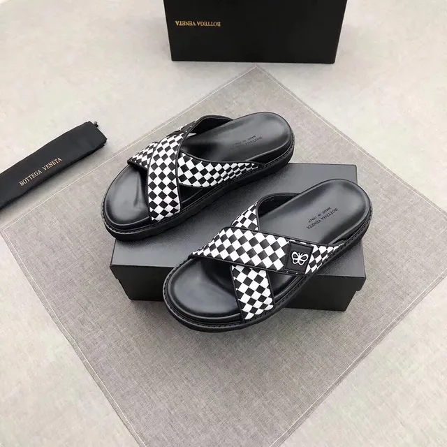 Bottega Veneta Andiamo Sandales Casuales à Damier à Brides Croisées 5