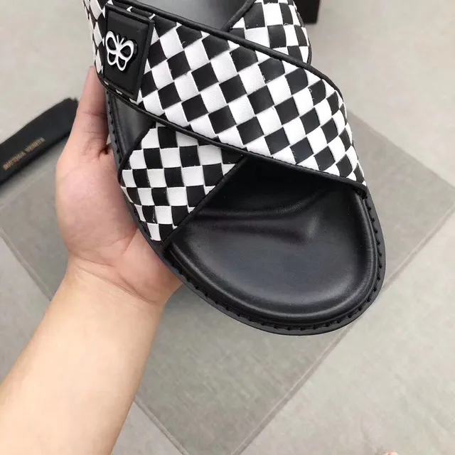 Bottega Veneta Andiamo Sandales Casuales à Damier à Brides Croisées 8