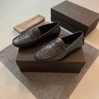 Bottega Veneta Andiamo Intrecciato 编织皮革乐福鞋
