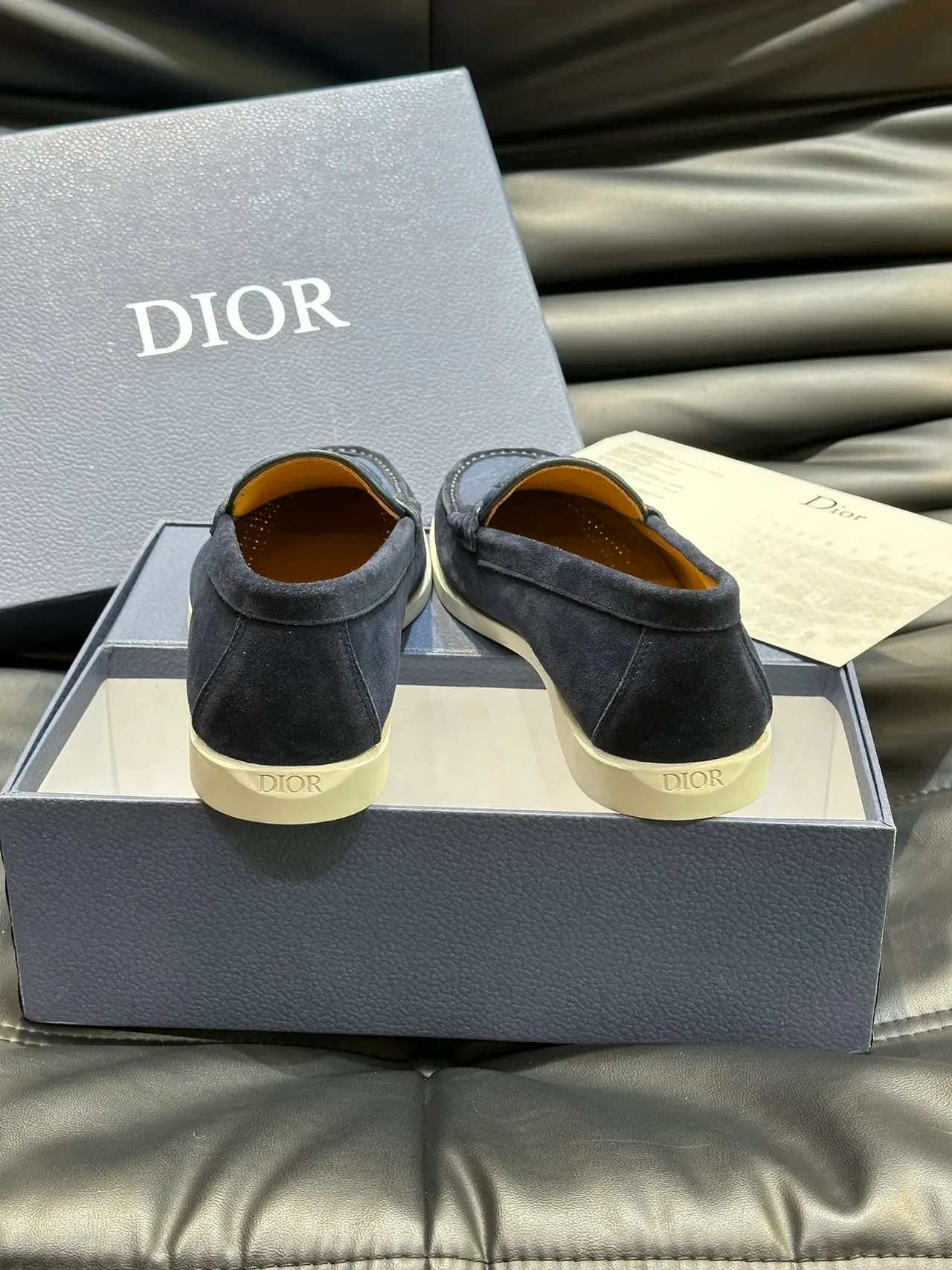 Bottega Veneta Andiamo Mocassins en Daim Matelassé 3