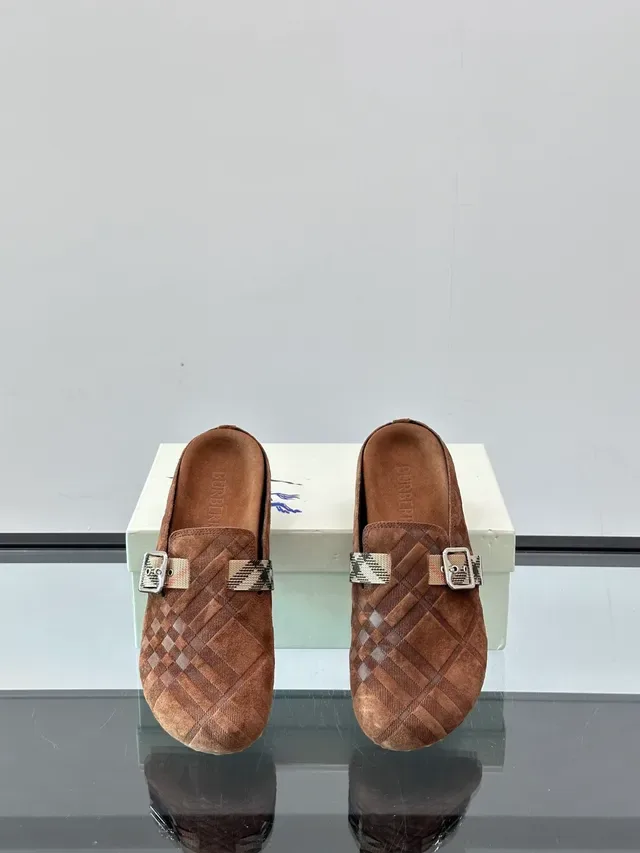 Bottega Veneta Cassette Mule Brown Woven Suede Loafers 3