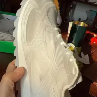 Bottega Veneta Runner أبيض شفاف سميك حذاء رياضي