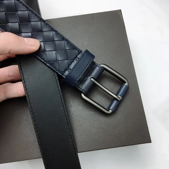Bottega Veneta ceinture en cuir tissé entrecroisé 8