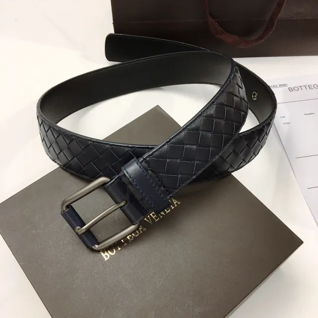 Bottega Veneta ceinture en cuir tissé entrecroisé 9