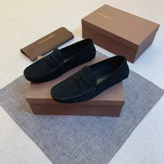Bottega Veneta 编织 Intrecciato 麂皮 乐福鞋