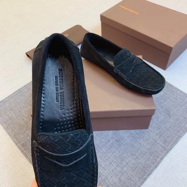 Bottega Veneta Tissé Intrecciato Daim Mocassins 3