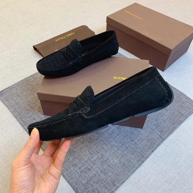 Bottega Veneta Tissé Intrecciato Daim Mocassins 5