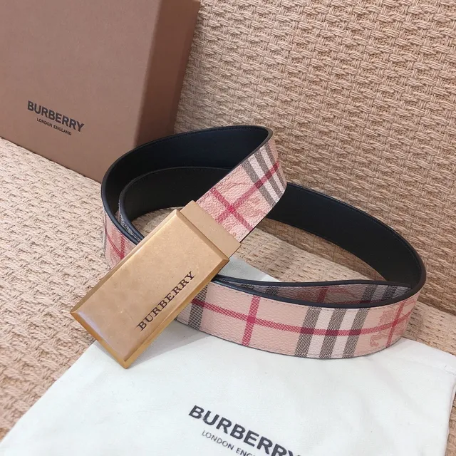 Burberry House Check Reversible Leather Belt 2