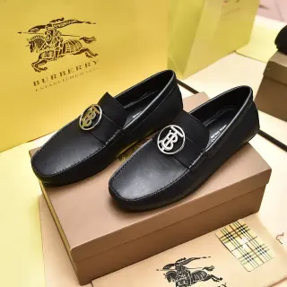 Burberry Knight Black Leather Penny Loafer