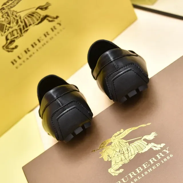 Burberry Knight Black Leather Penny Loafer 2