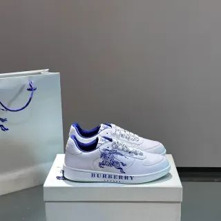 Burberry Knight White and Blue Lifestyle Sneakers