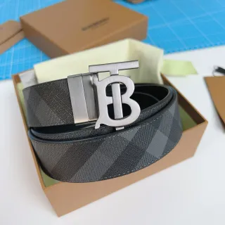 Burberry TB Monogram Check চামড়ার বেল্ট