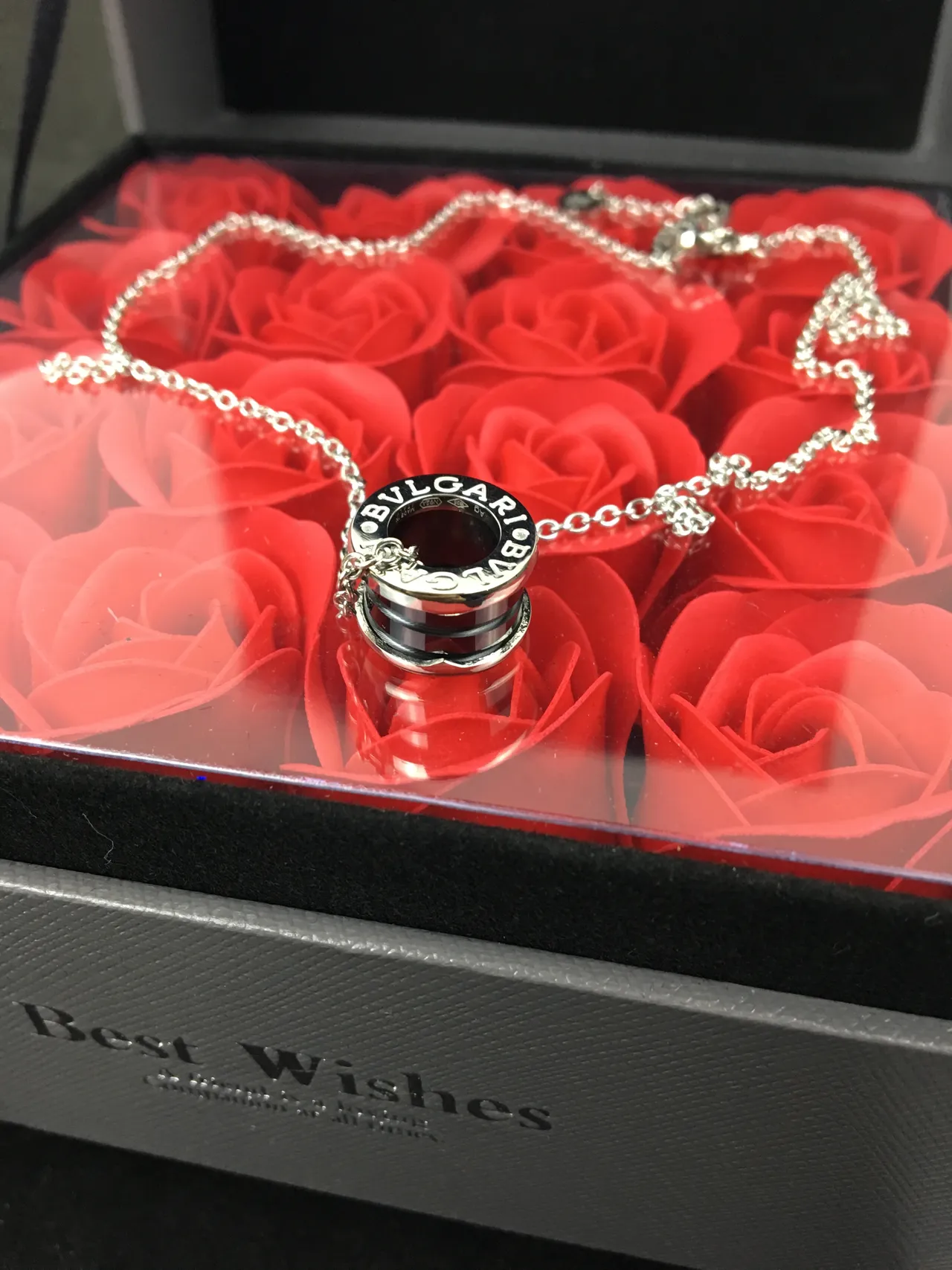Bvlgari B.zero1 Black Ceramic and Silver Necklace 4
