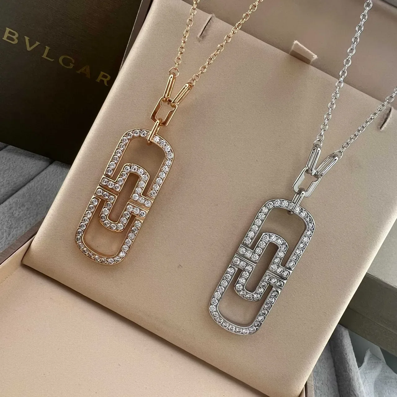 Bvlgari B.zero1 Meander Pavé Pendant Necklace 6