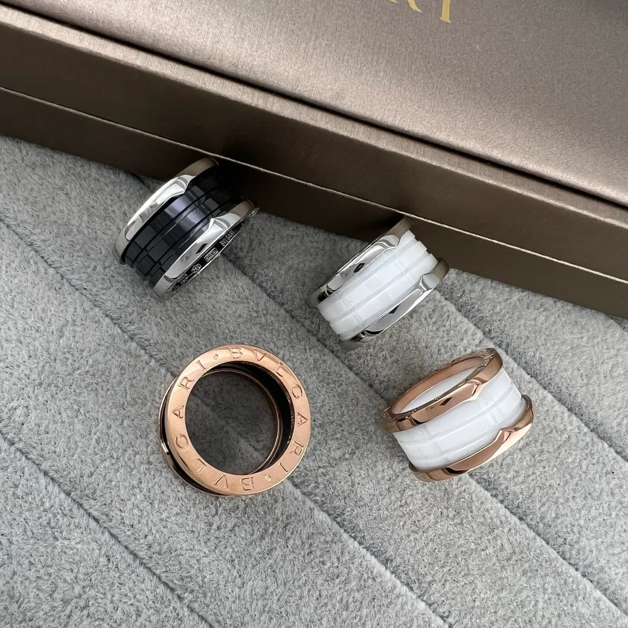 Bvlgari B.zero1 Multi-Band Ceramic and Metal Rings 5