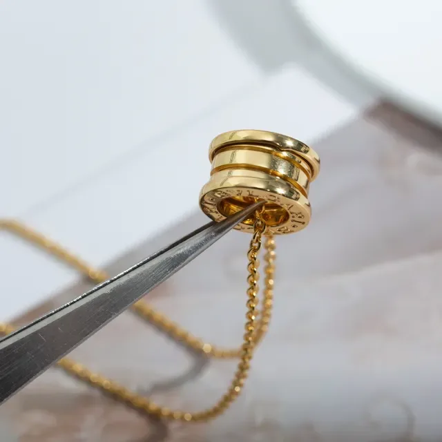 Bvlgari B.zero1 Multi-Ring Gold Necklace 7