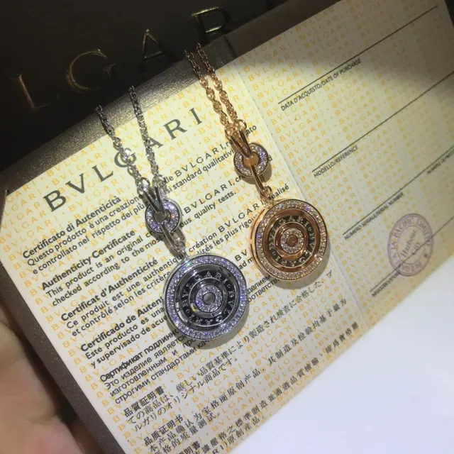 Bvlgari B.zero1 Rotating Double-Circle Pendant Necklace 3