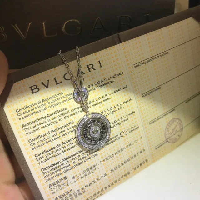 Bvlgari B.zero1 Rotating Double-Circle Pendant Necklace 4