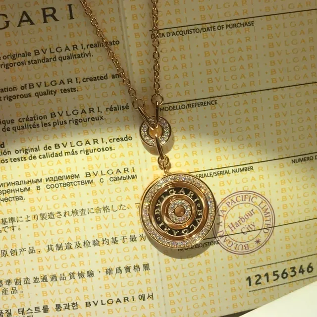 Bvlgari B.zero1 Rotating Double-Circle Pendant Necklace 5