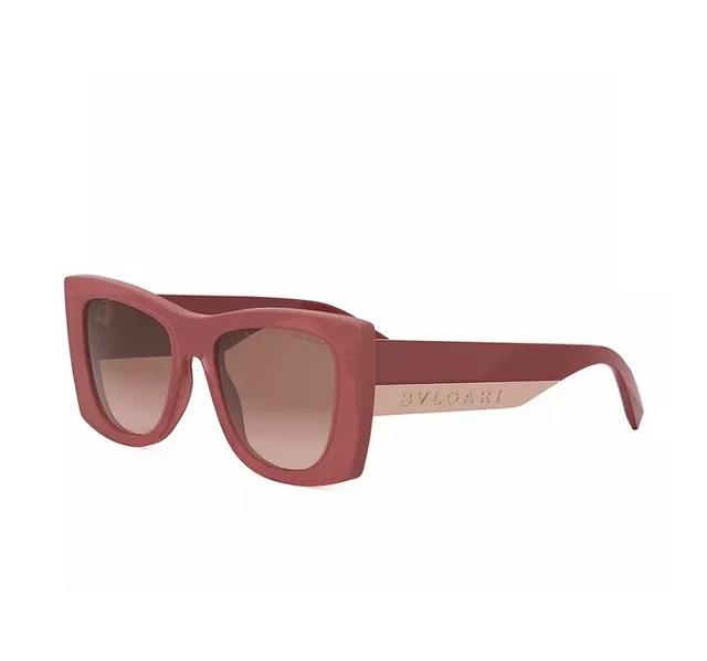 Bvlgari Black Gold Oversized Square Acetate Frame Sunglasses 4
