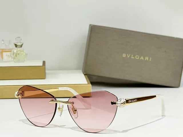 Bvlgari Rimless Cat-Eye Gradient Sunglasses 6
