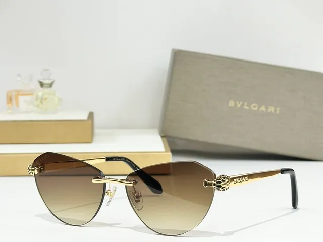 Bvlgari Rimless Cat-Eye Gradient Sunglasses 8