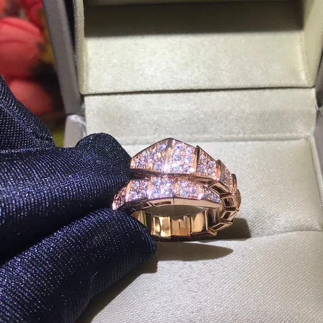 Bvlgari Silver Gold Articulated Segmented Pavé Diamond Ring 3