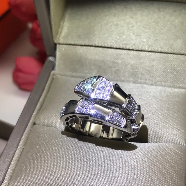 Bvlgari Silver Gold Articulated Segmented Pavé Diamond Ring 6