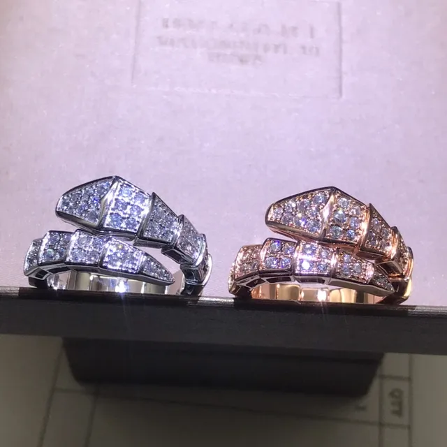 Bvlgari Silver Gold Articulated Segmented Pavé Diamond Ring 8