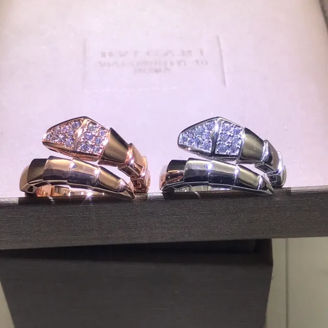 Bvlgari Silver Gold Articulated Segmented Pavé Diamond Ring 9