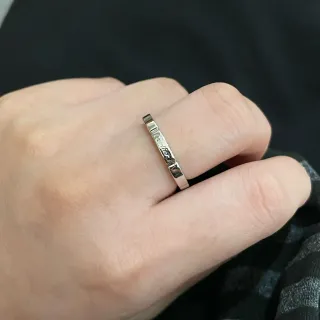 Cartier Juste un Clou Anillo de Banda Plana Grabado