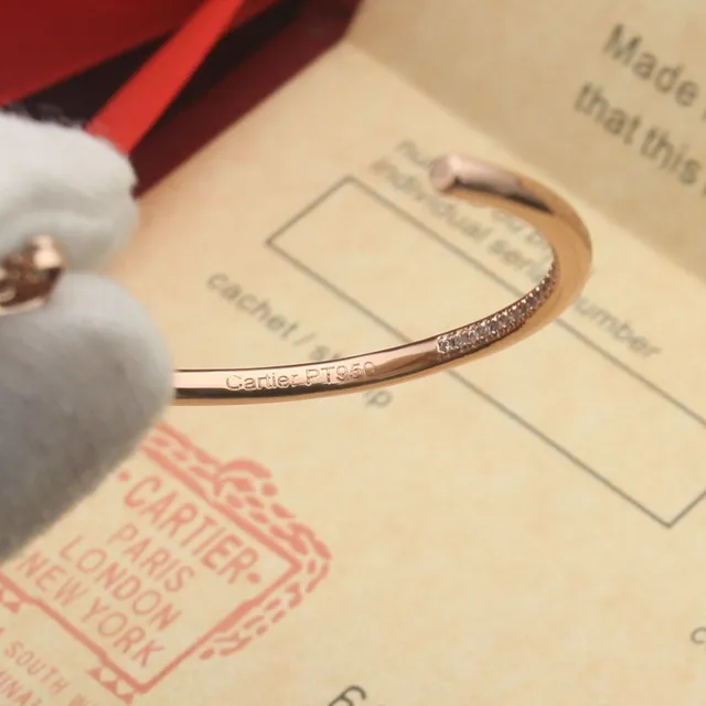 Cartier Juste un Clou Boucles d'Oreilles Or Argent Ouvertes Pavé-Set 3
