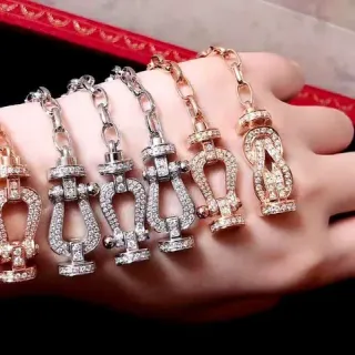 Cartier Juste un Clou Pavé Crystal Gold and Silver Bracelets