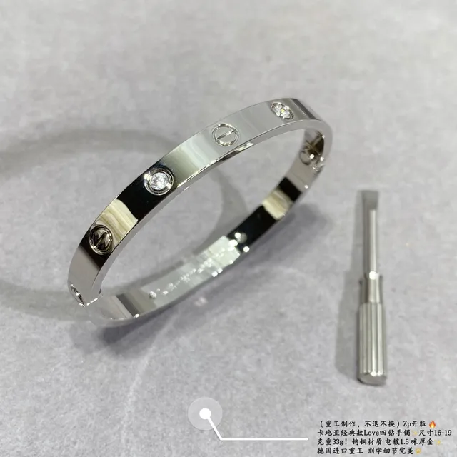 Cartier Love Four Stone Bracelet Or 6