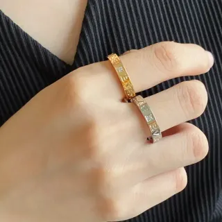 Cartier Love Yellow Gold and White Gold Stackable Rings