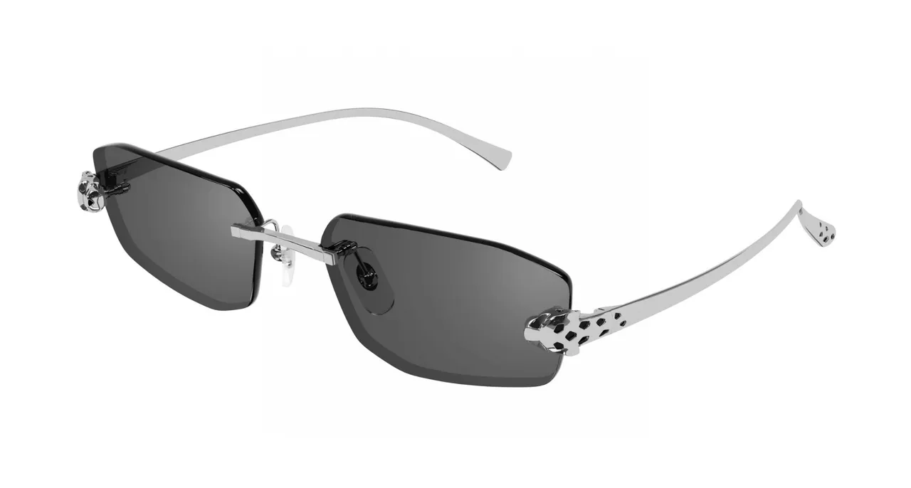 Cartier Panthère de Cartier Lunettes de Soleil Dorées Sans Monture à Temple Panthère 9