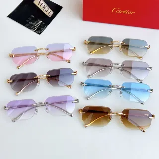 Cartier Gafas de Sol Sin Montura con Lentes Gradientes