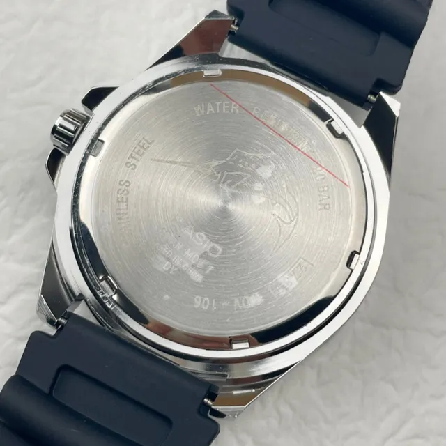 Casio Diver's Watch Blue and Black Bezel Quartz Watch 3