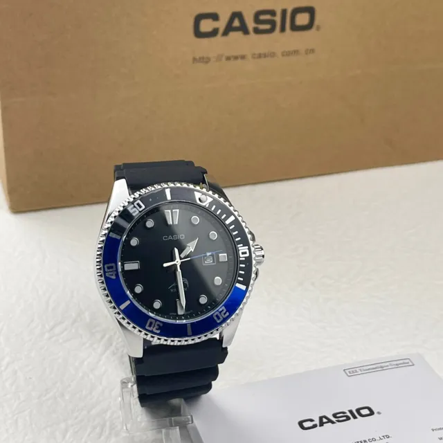Casio Diver's Watch Blue and Black Bezel Quartz Watch 5